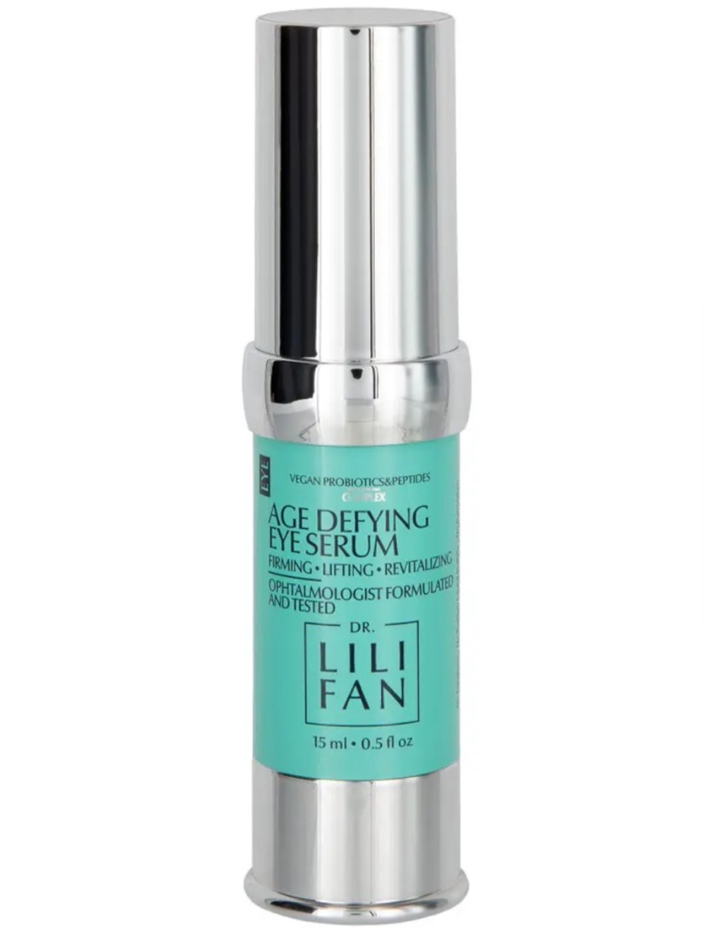 Dr. Lili Fan Age Defying Eye Serum New Full Size Blue White OS